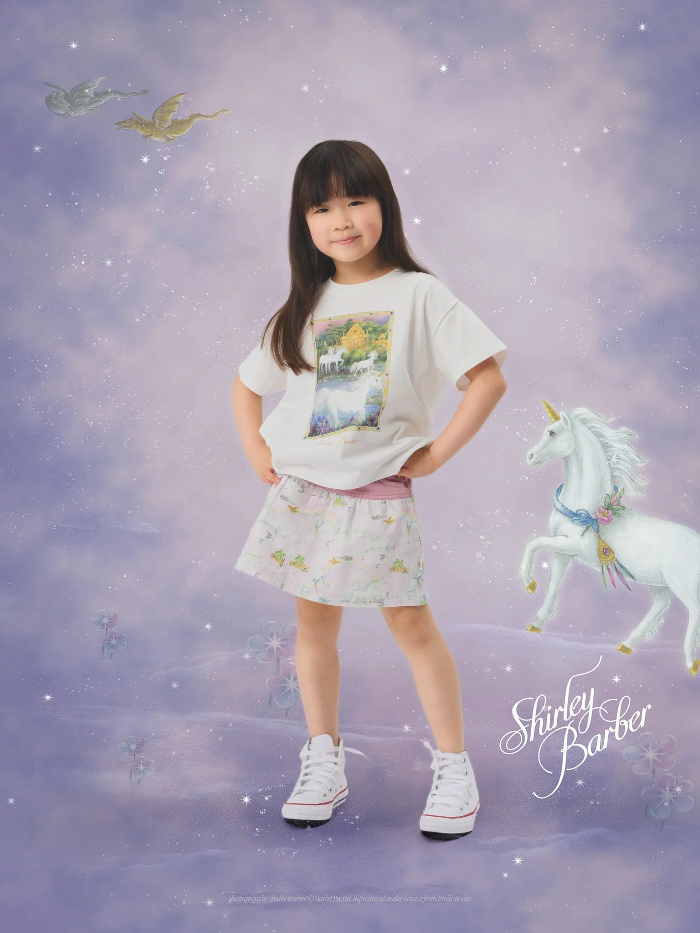 Goldie + Ace - Shirley Barber Unicorn Oversized T-Shirt