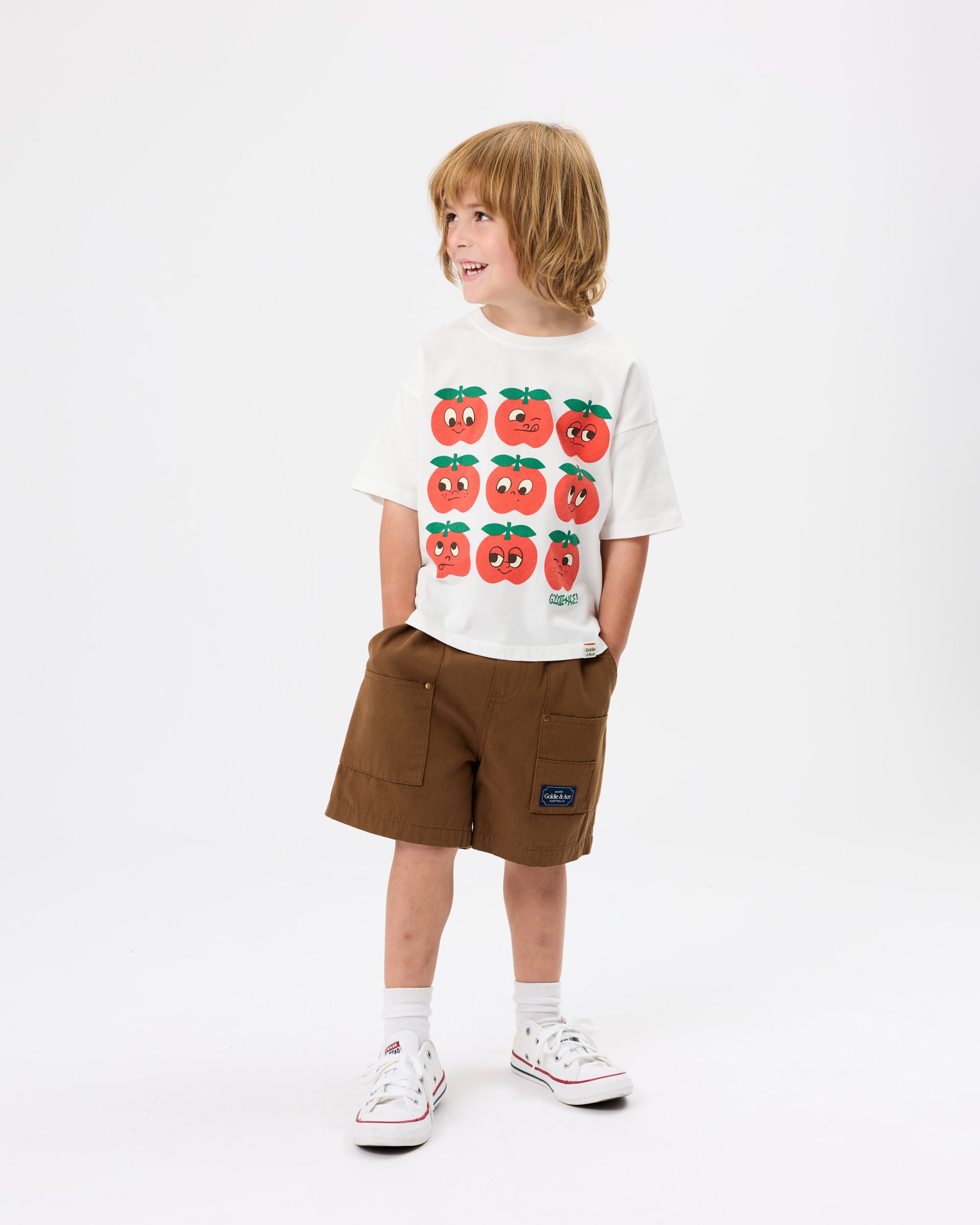 Goldie + Ace - Carpenter Shorts Brown