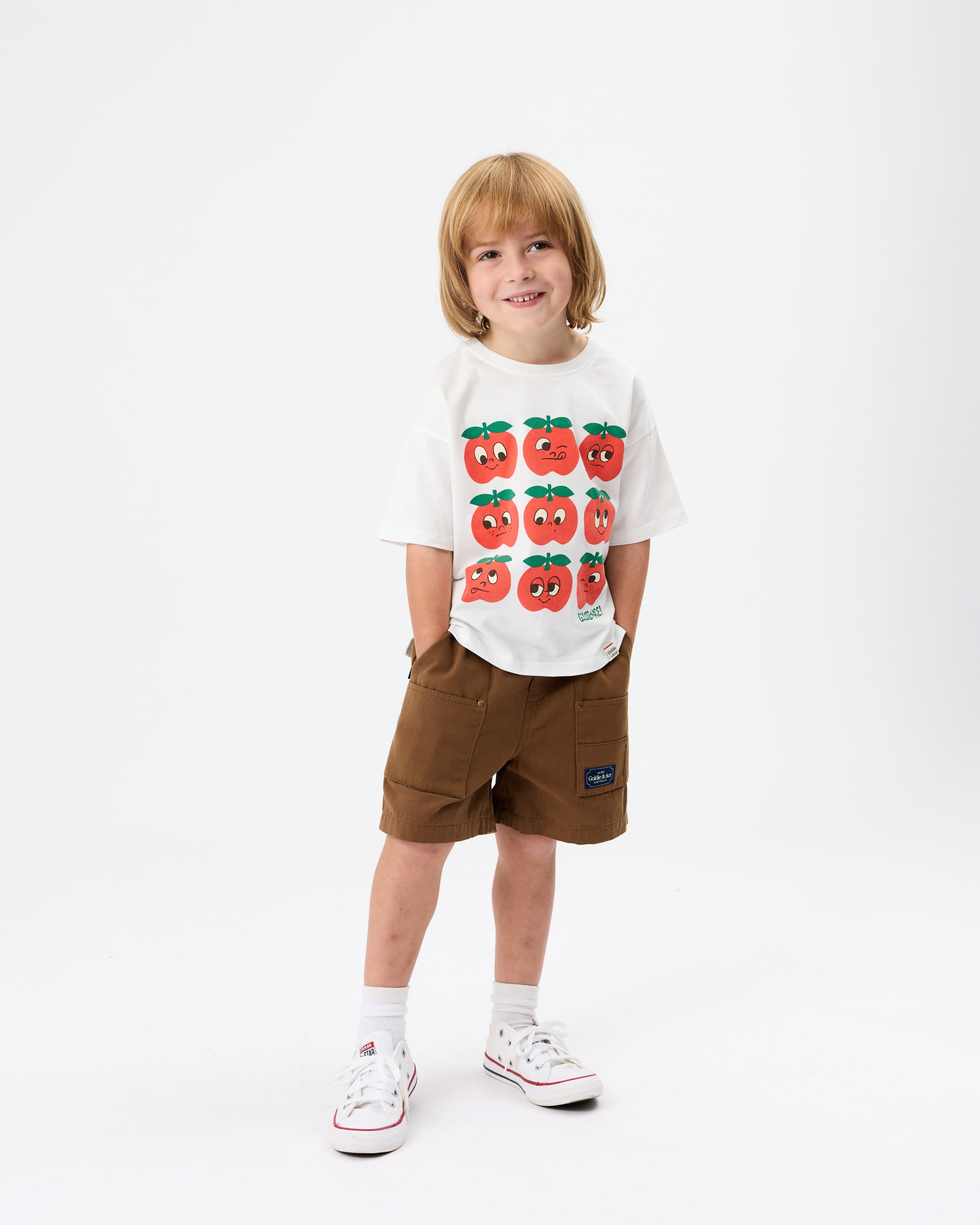 Goldie + Ace - Carpenter Shorts Brown