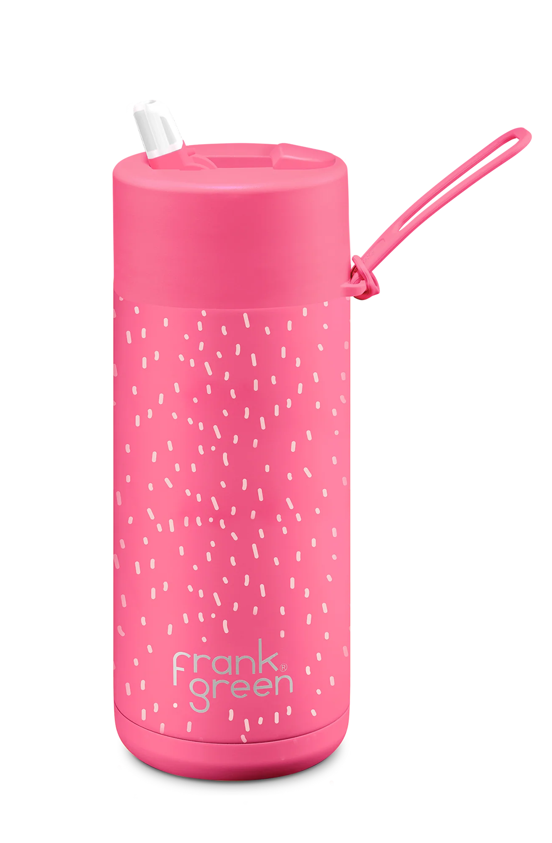 Back of pink frankster bottle