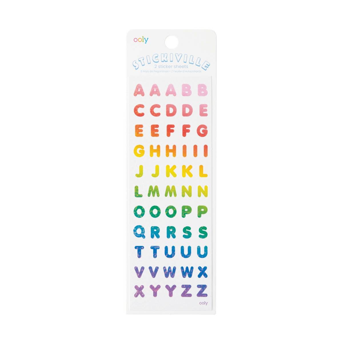 Stickiville Rainbow Letters