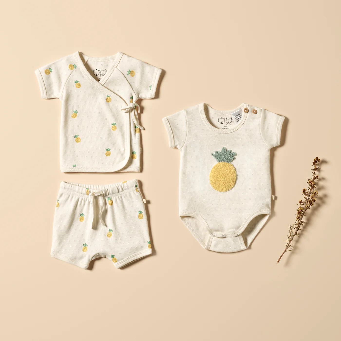 Wilson & Frenchy - Piney Pals Organic Pointelle Bodysuit