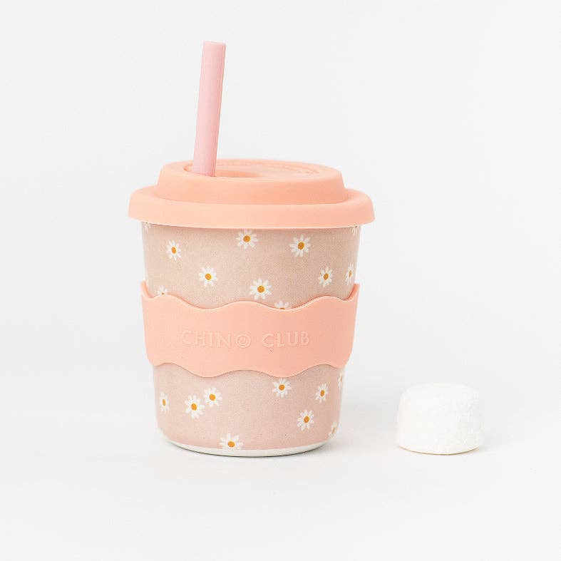 Chino Club - Pink Daisy Kids Keep Cup 8oz