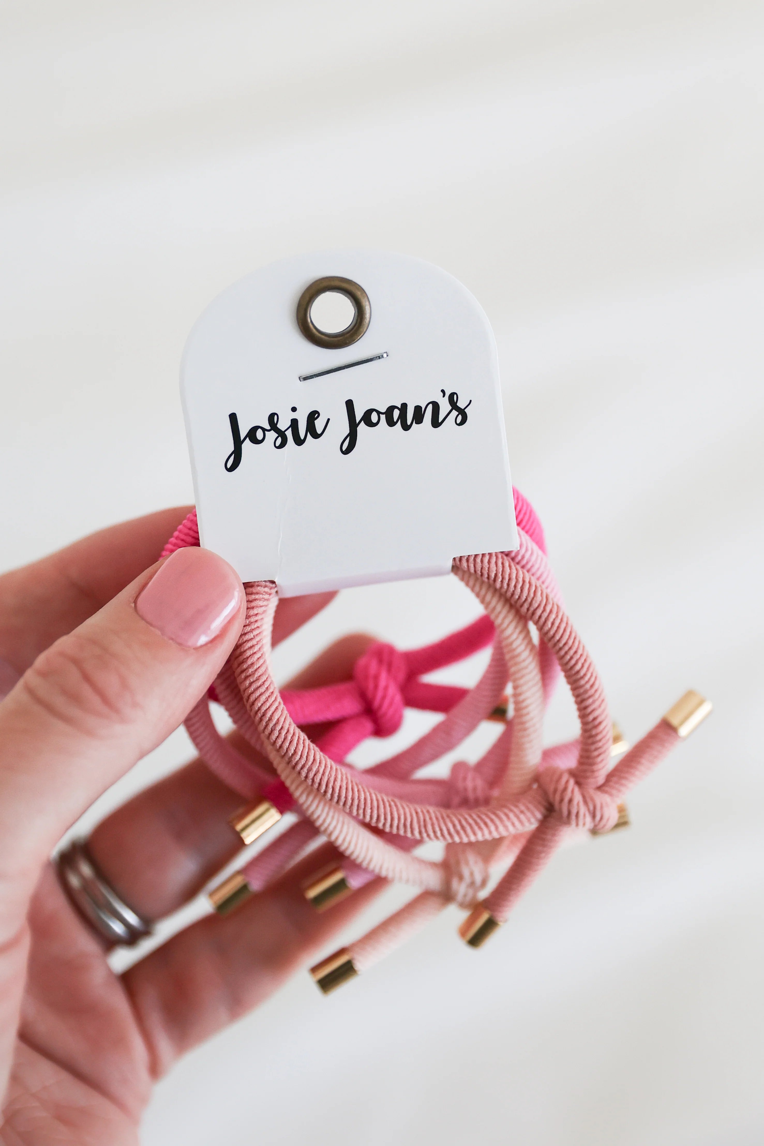 Josie Joan's - Pandora Pink Hair Tie Essentials (Set of 5)