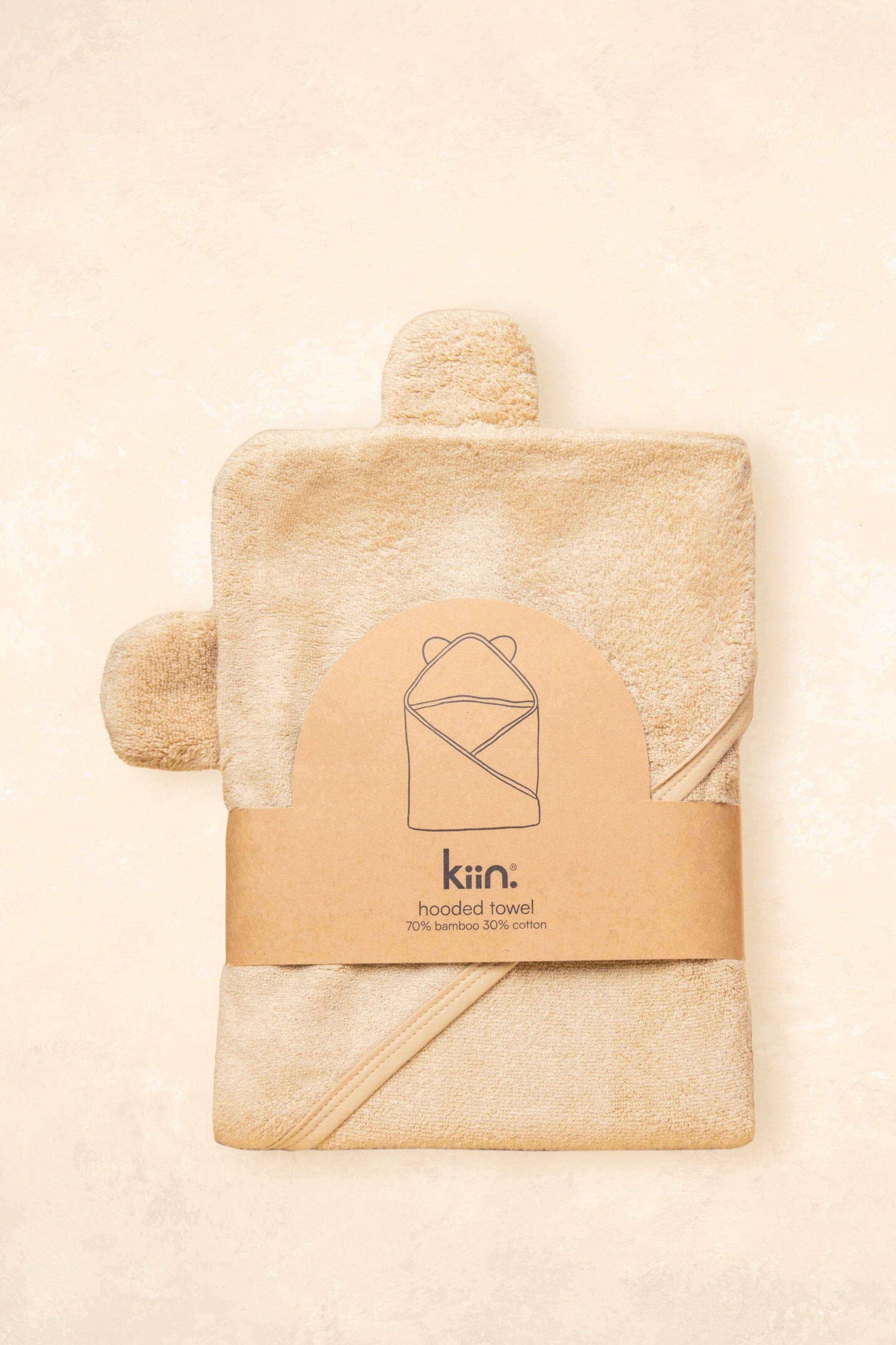 Kiin Baby - Hooded Towel Ivory