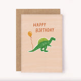 Birthday Greeting Card “Dinosaur Balloon”
