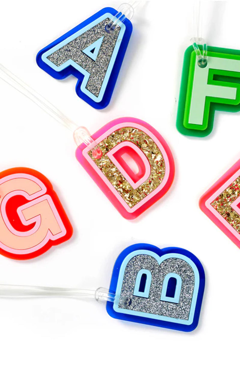 Luxe Letter Bag Tags • Bay Kids Geelong