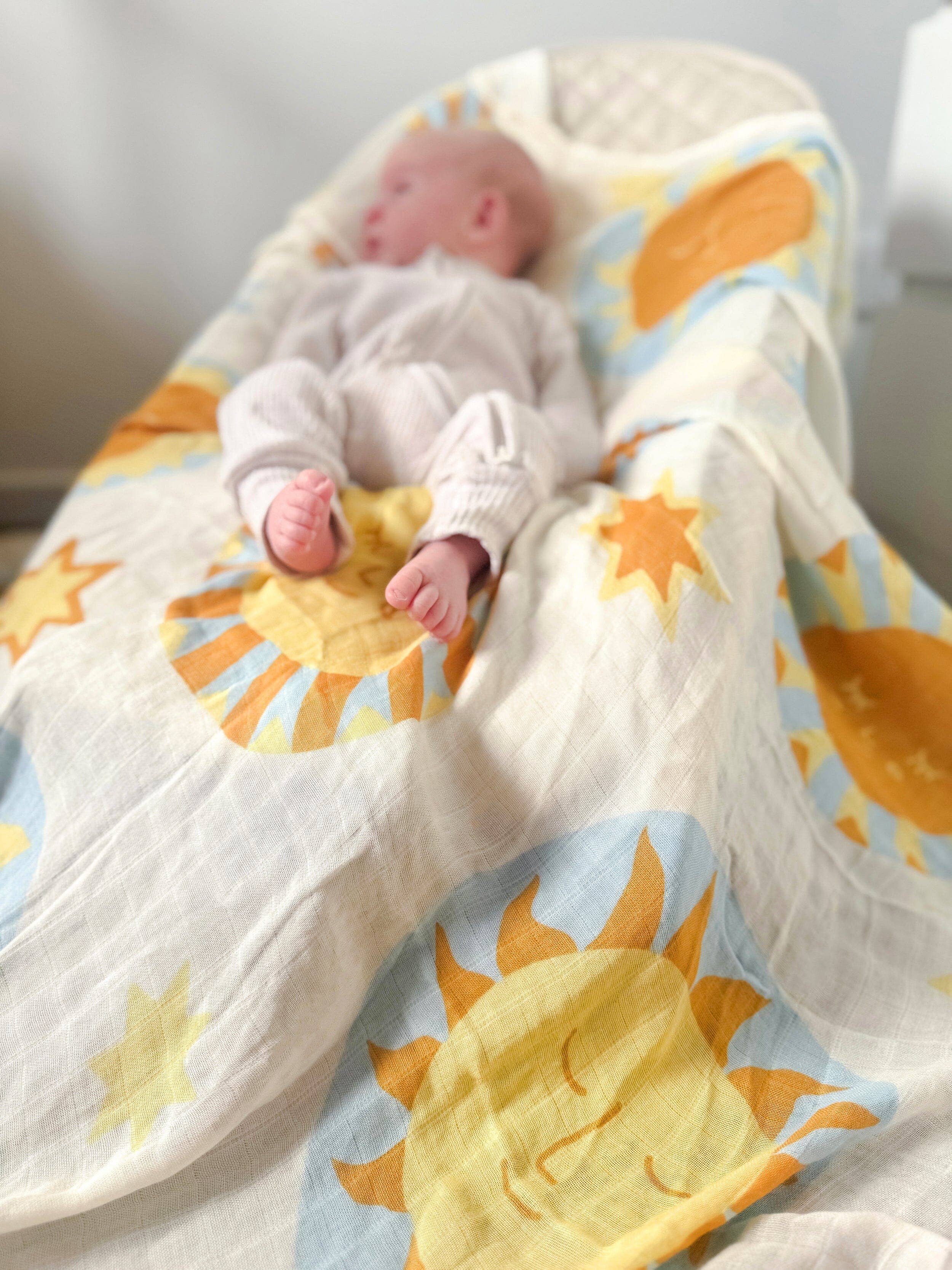 Kiin Baby - Organic Muslin Swaddle - Sunny Day (Limited Edition)