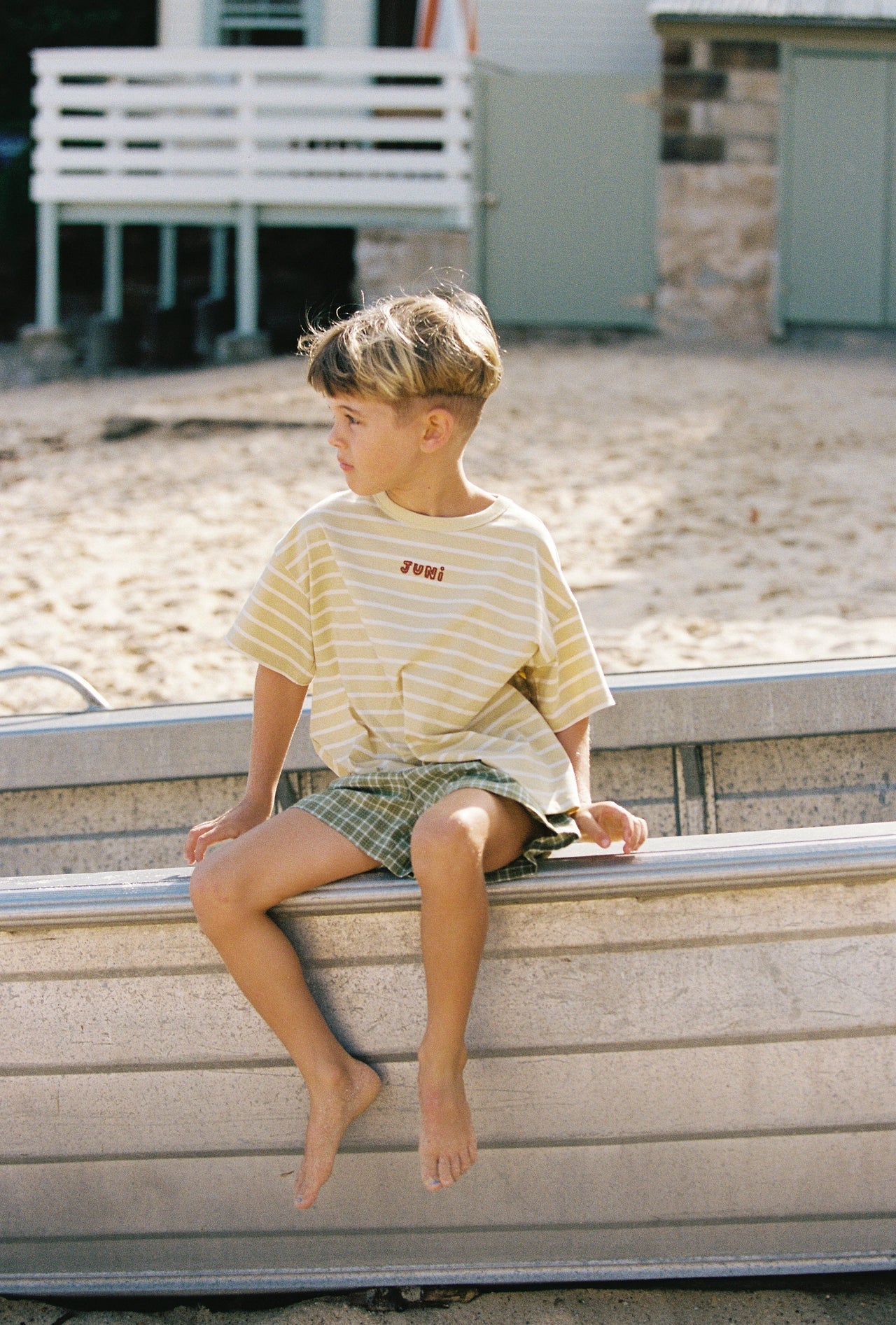 JUNI JNR - Zion Tee Butter Stripe