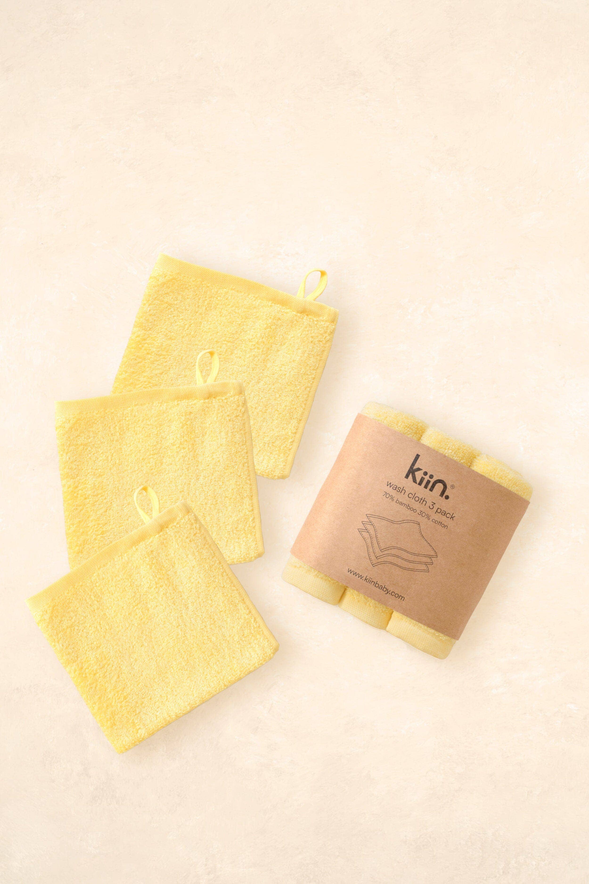 Kiin Baby - Wash Cloths 3 Pack Sage