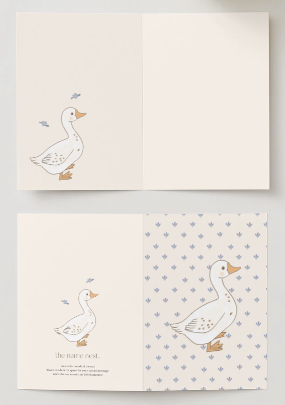 The Name Nest - Goose Card