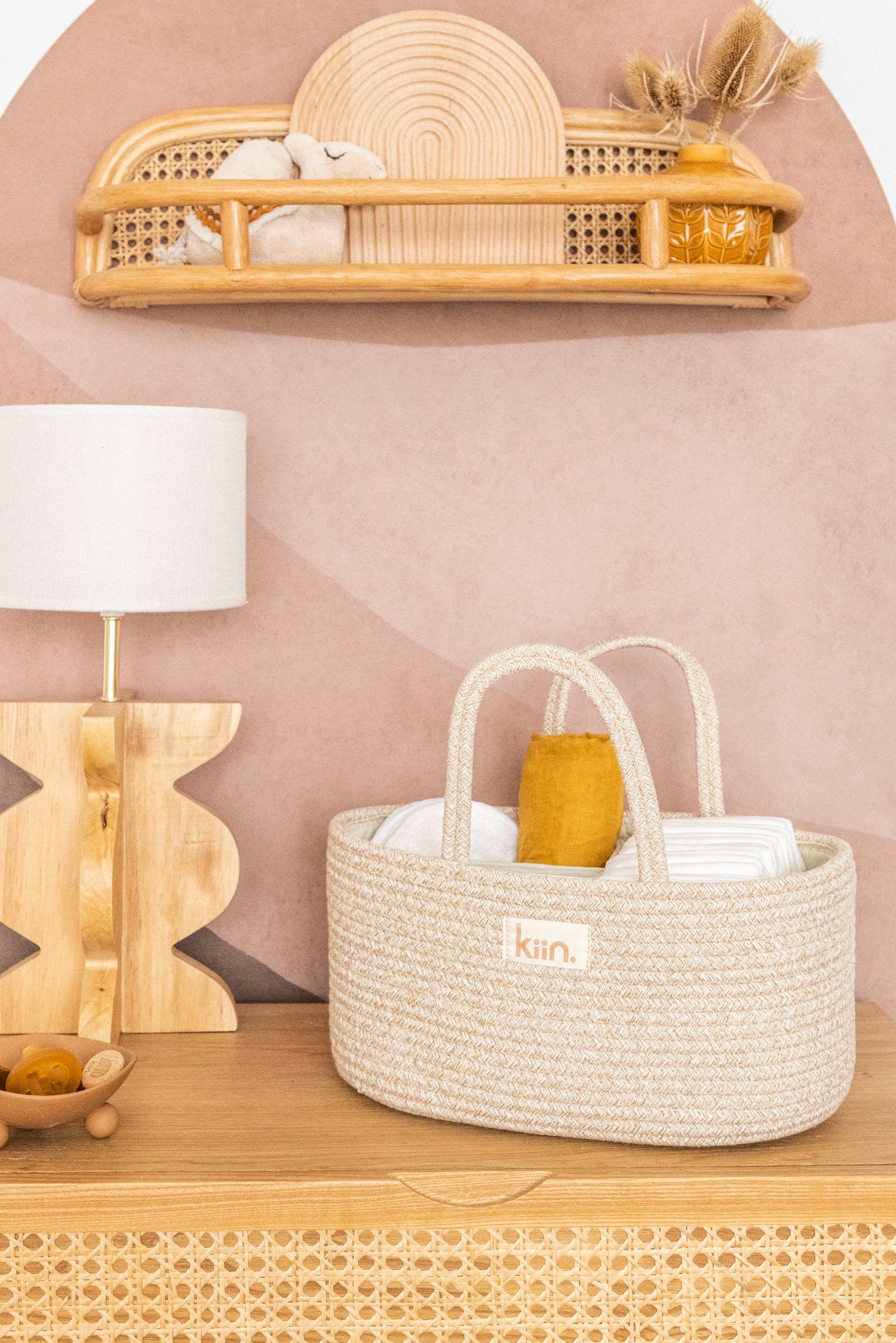 Kiin Baby - Cotton Rope Nappy Caddy Organiser