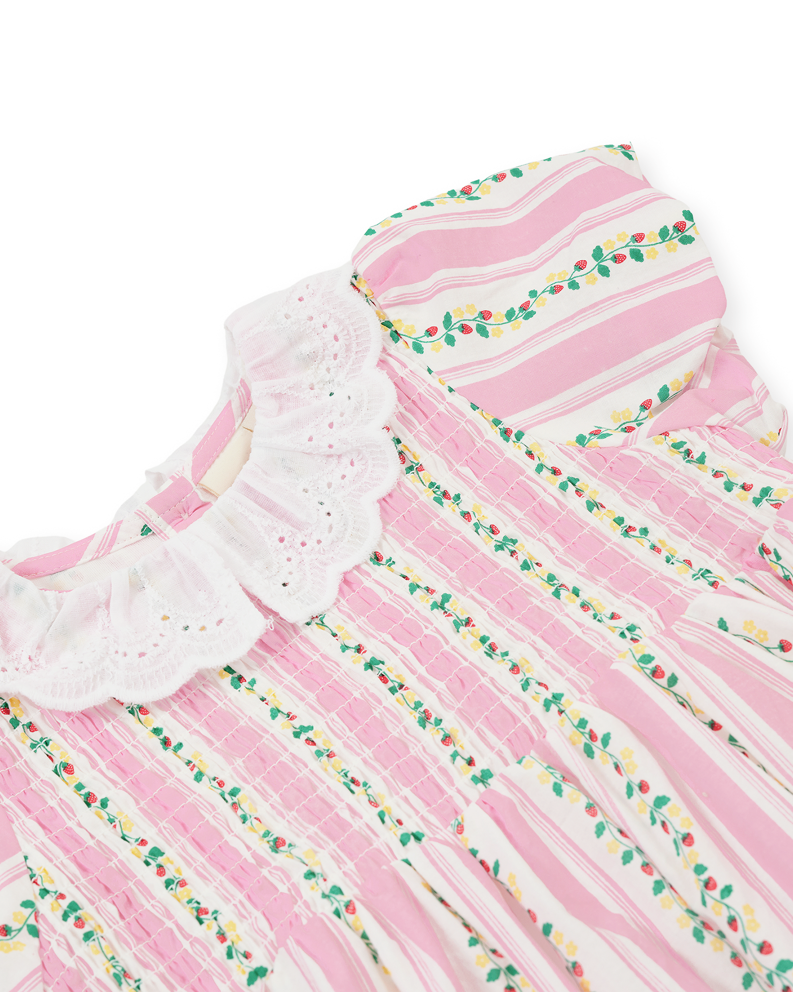 Goldie + Ace - Antique Stripe Strawberry Flo Smocked Dress