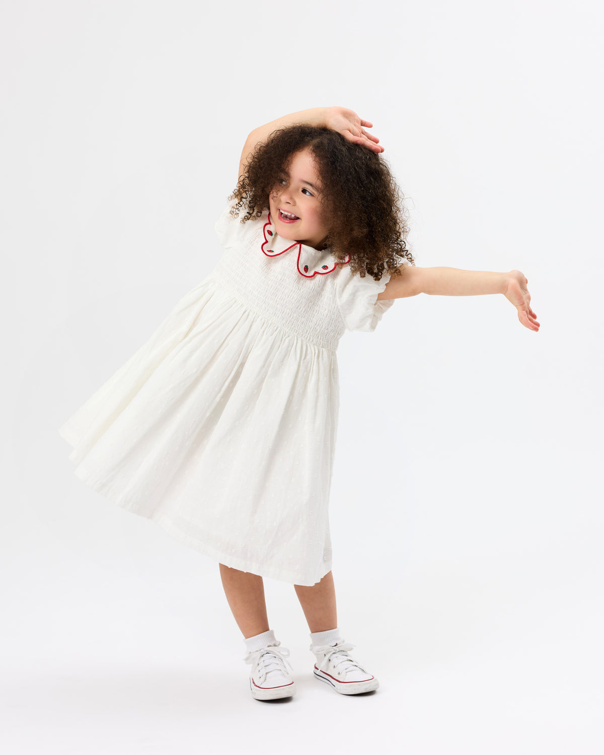 Goldie + Ace - Sweet Strawberry Flo Smocked Dress