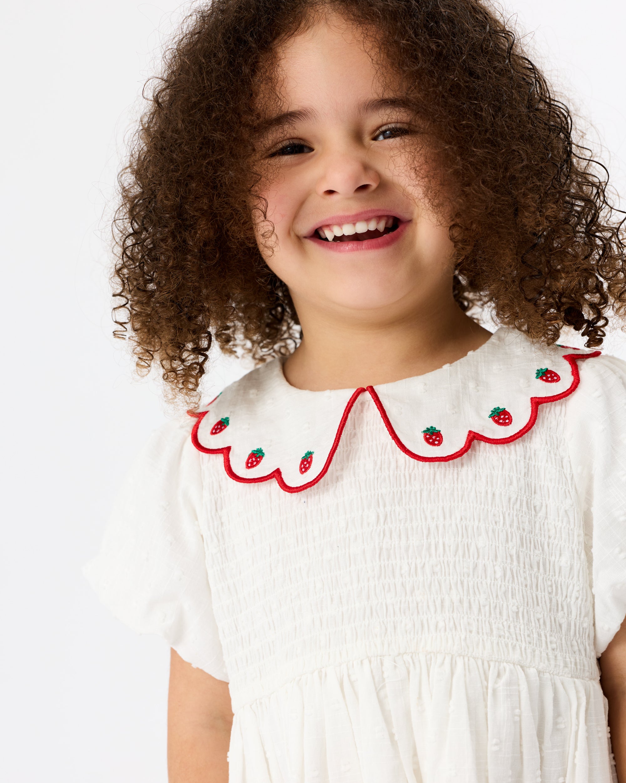 Goldie + Ace - Sweet Strawberry Flo Smocked Dress