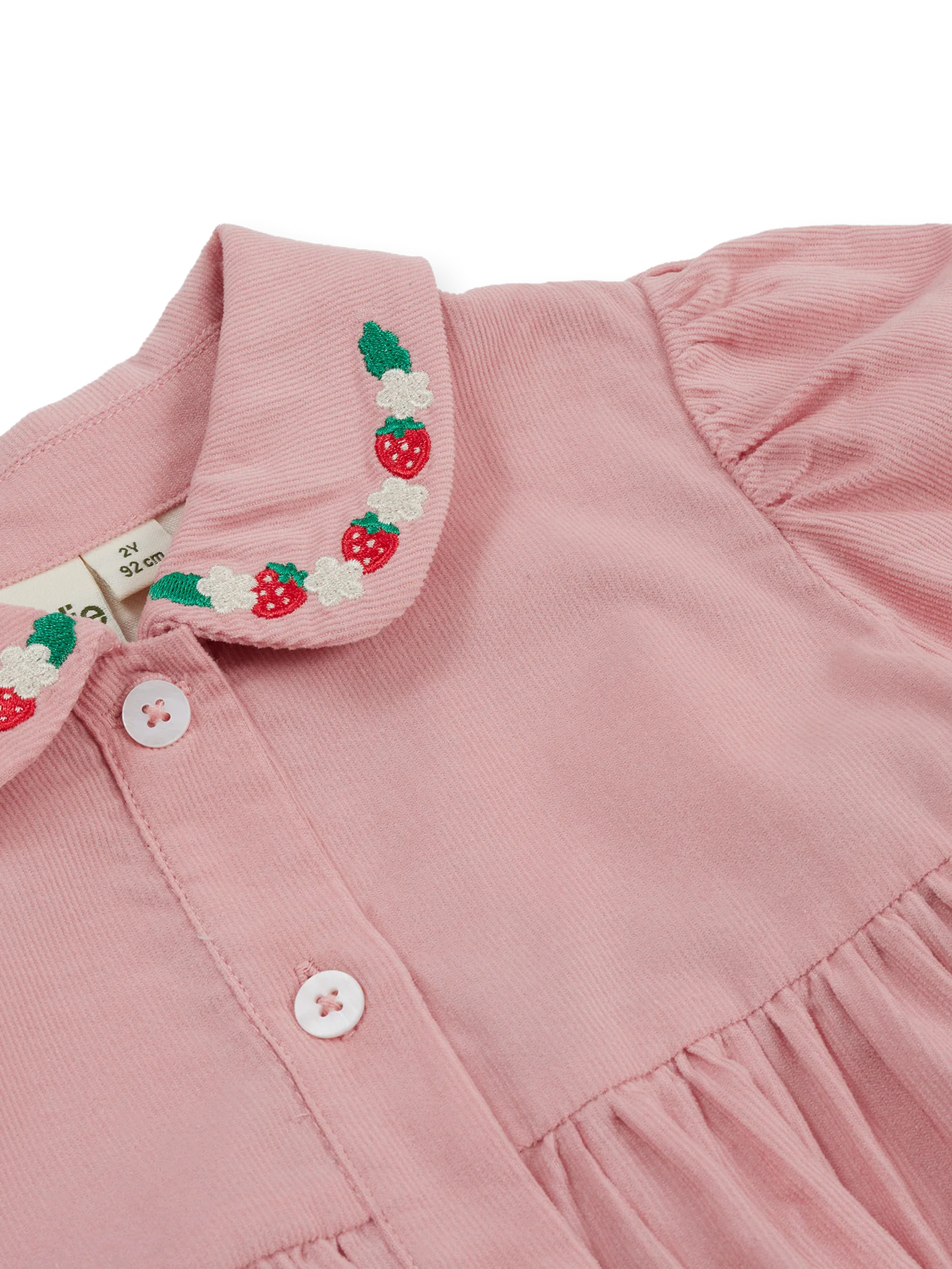 Goldie + Ace - Wild Strawberry Corduroy Collar Dress