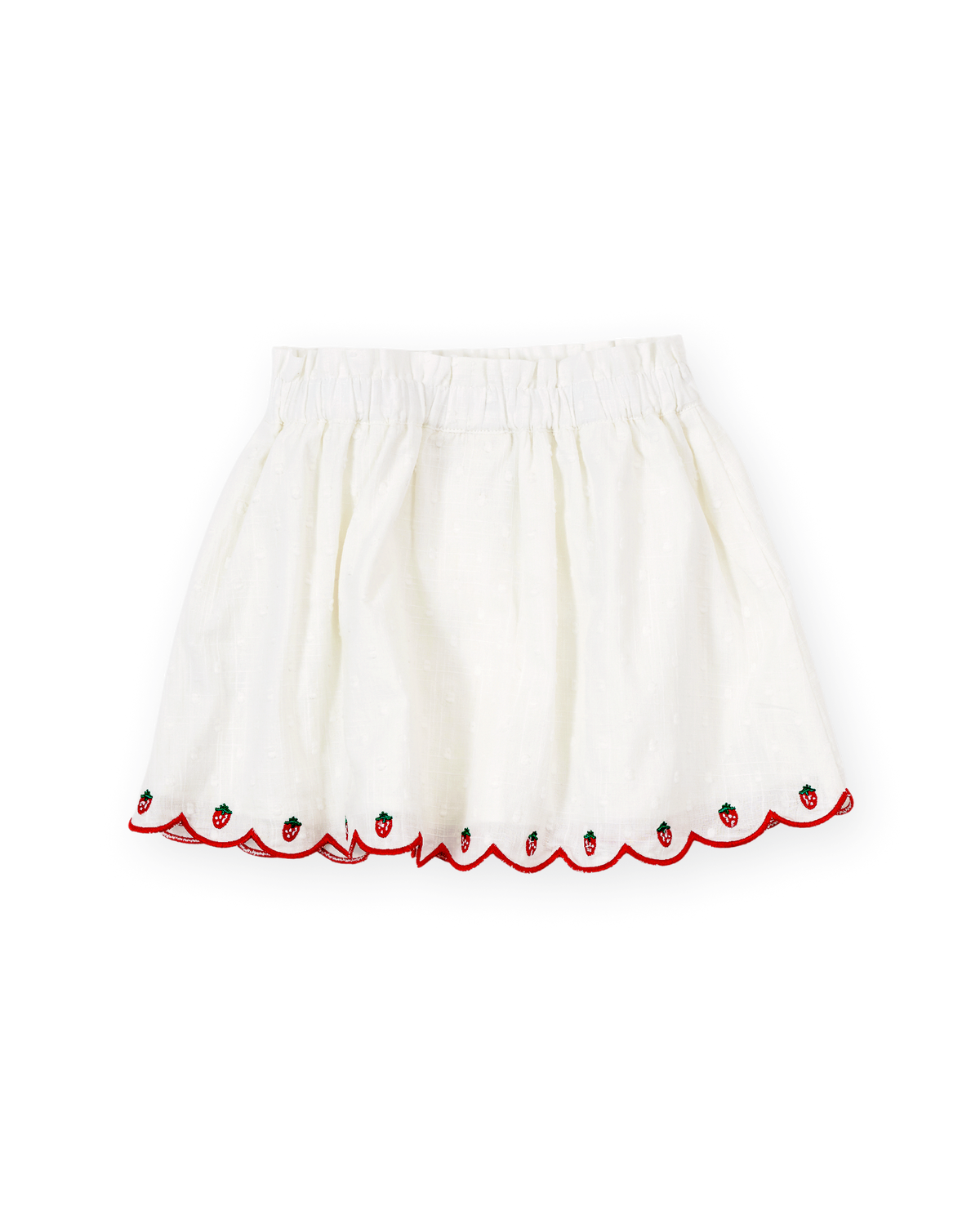 Goldie + Ace - Scallop Hem Strawberry Skirt