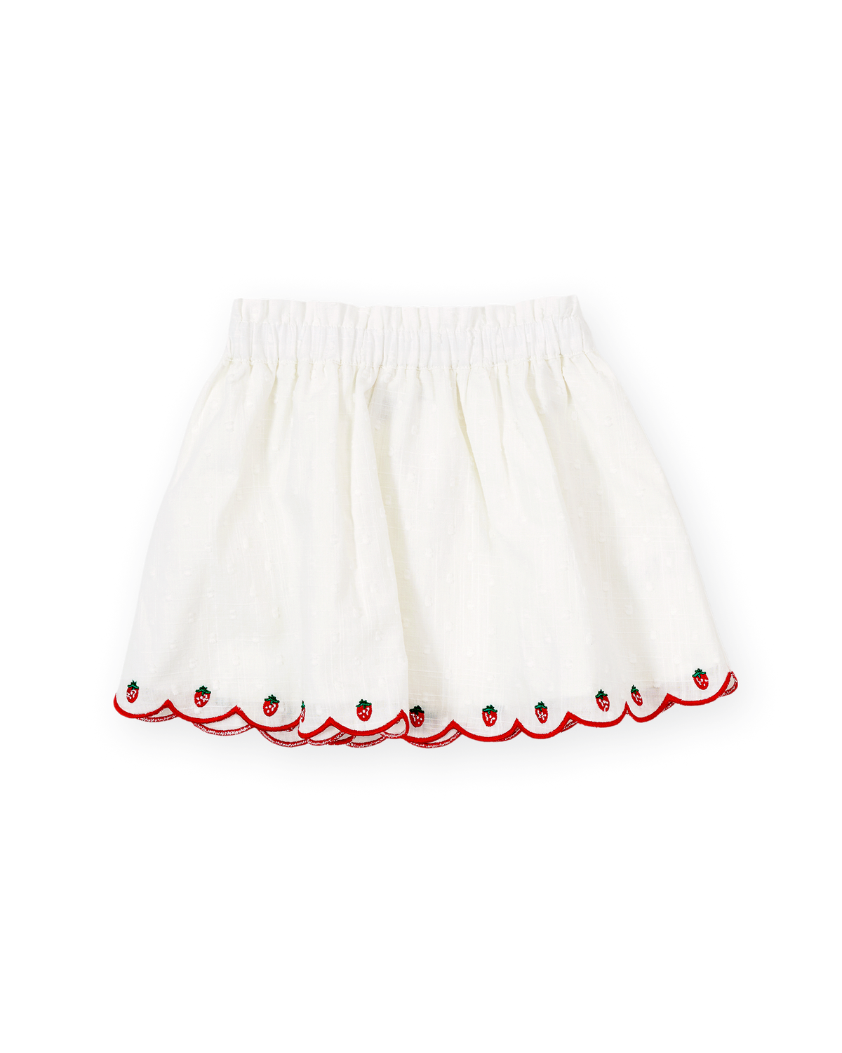 Goldie + Ace - Scallop Hem Strawberry Skirt