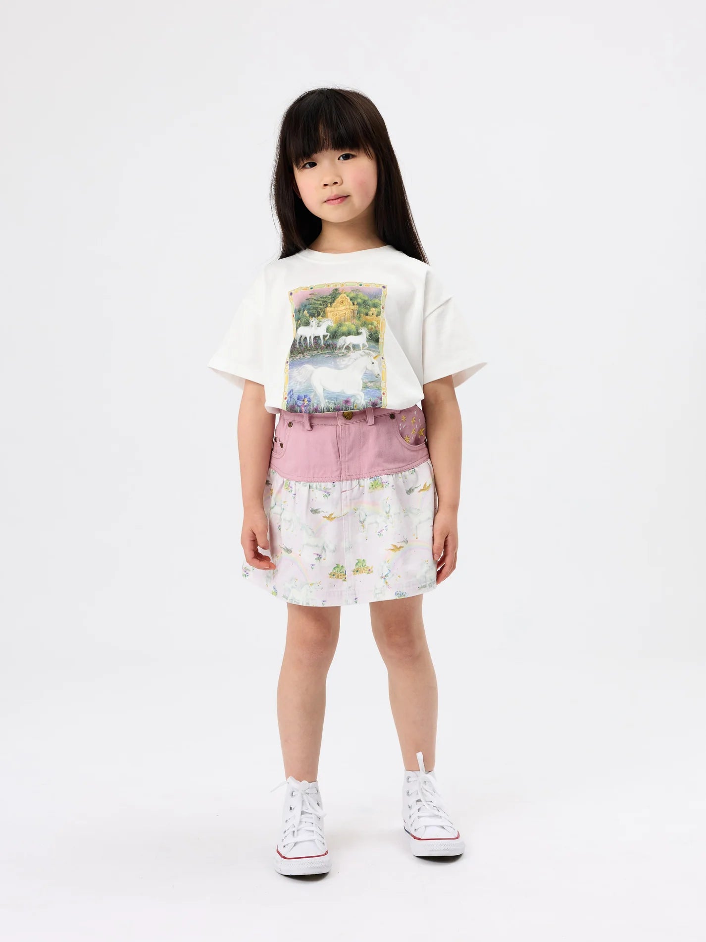Goldie + Ace - Shirley Barber Unicorn Peplum Skirt