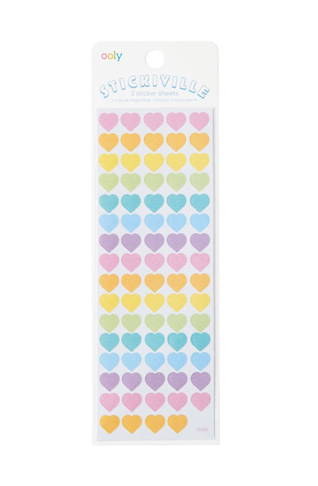 OOLY Stickiville Skinny Mini Hearts Stickers.