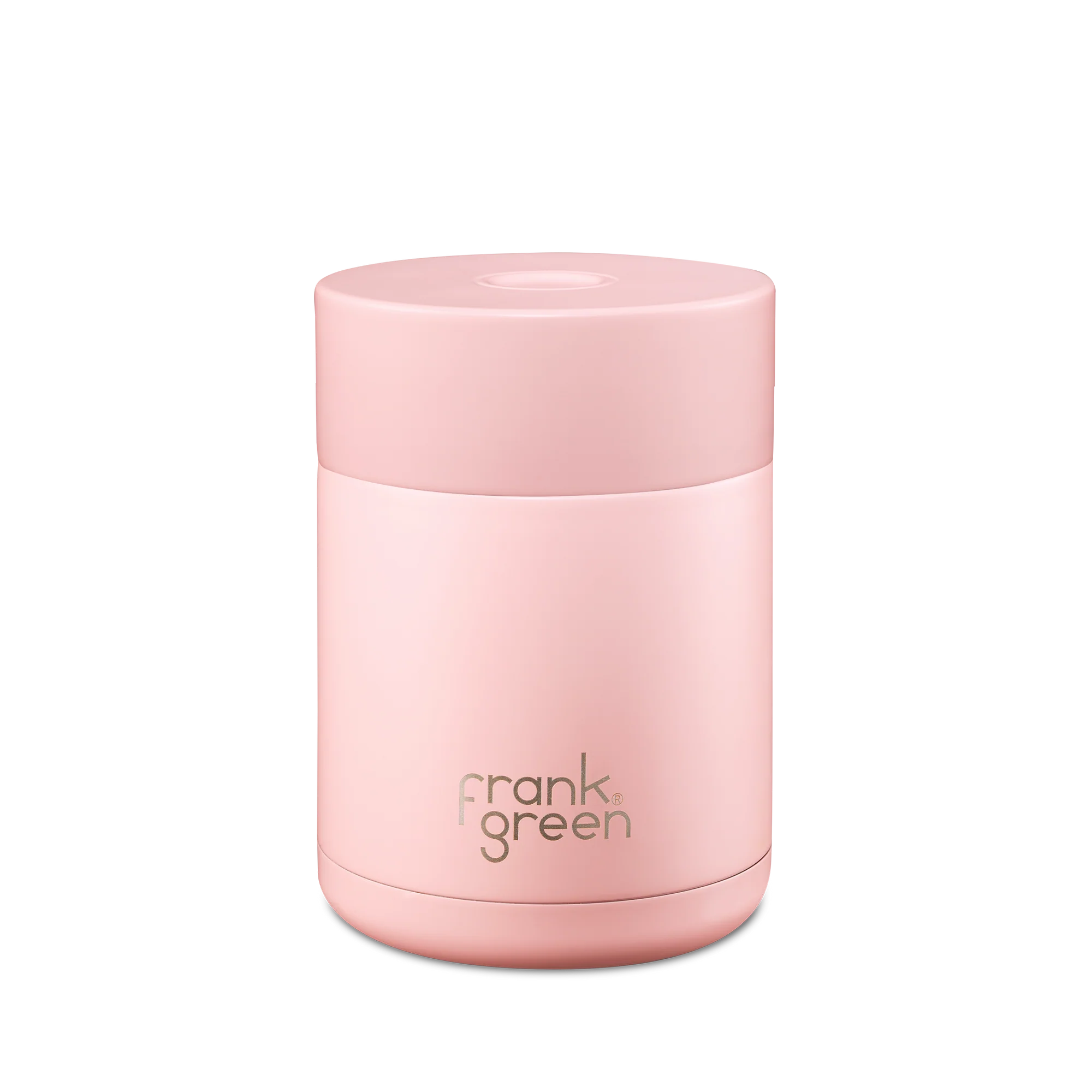 Frank green 16oz insulated container in blushed colour.