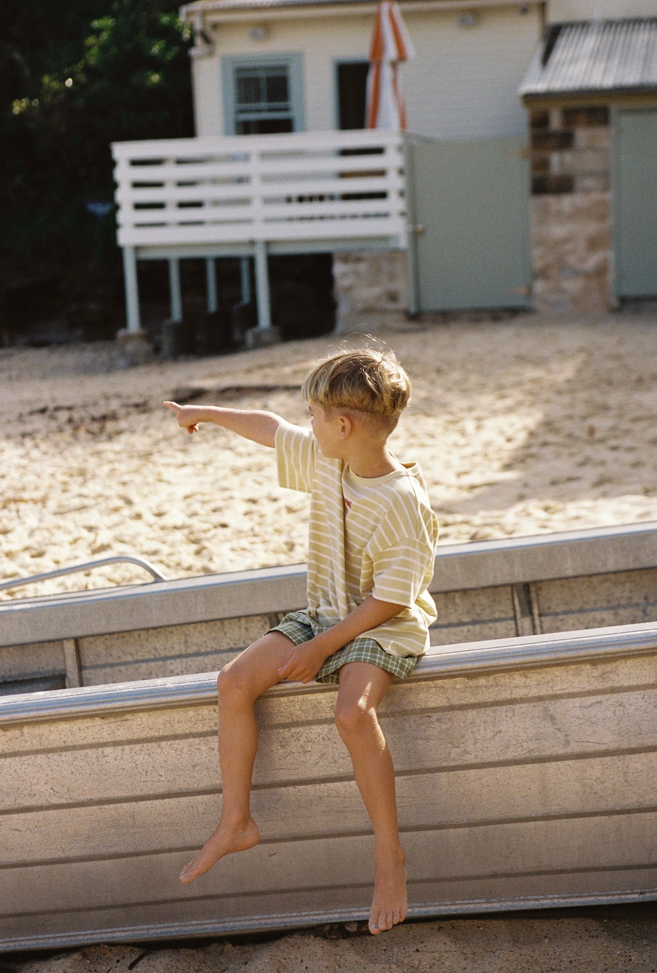 JUNI JNR - Banjo Short Green Check