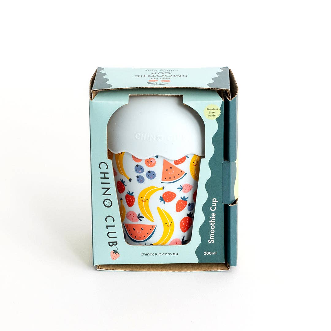 Chino Club - Blue Fruits Mini Smoothie Cup & Straw 200ml