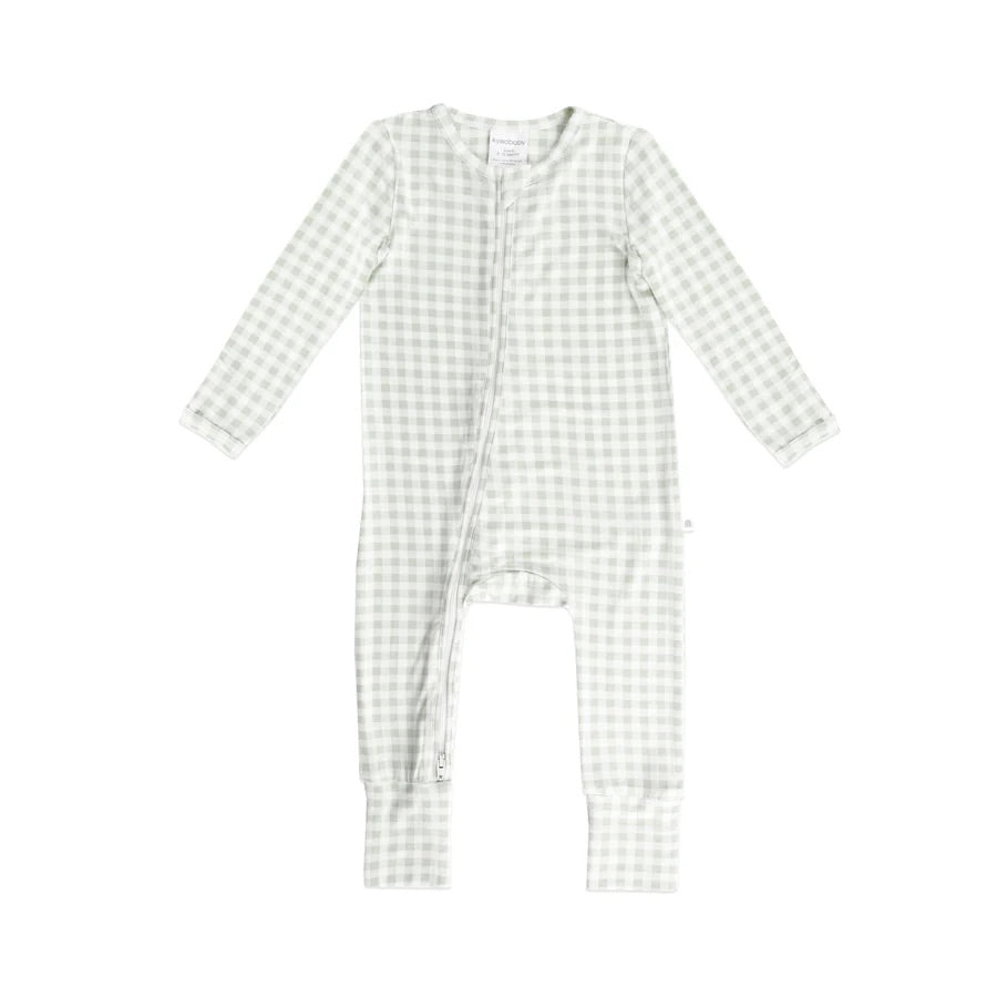 Day or Night Onesie Sage Gingham