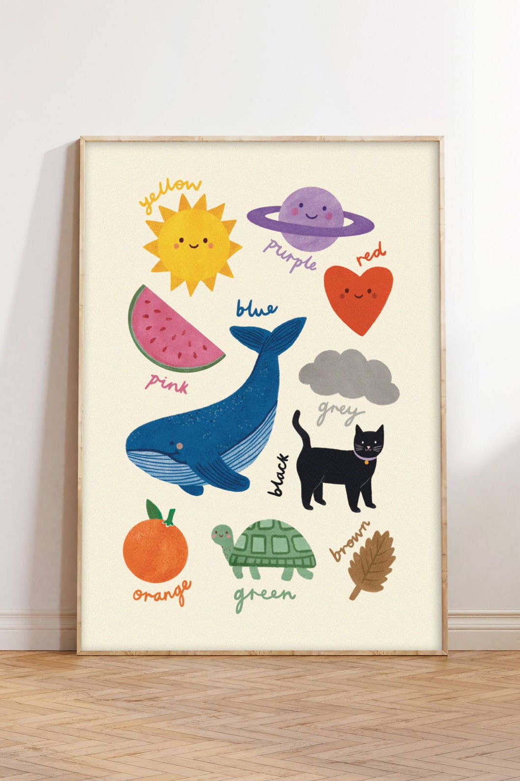 Lauren Sissons Studio - Colours Educational A4 Wall Art Print