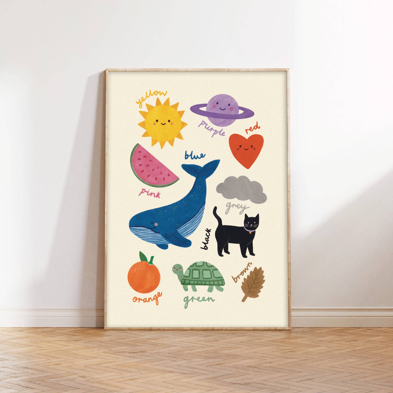 Lauren Sissons Studio - Colours Educational A4 Wall Art Print