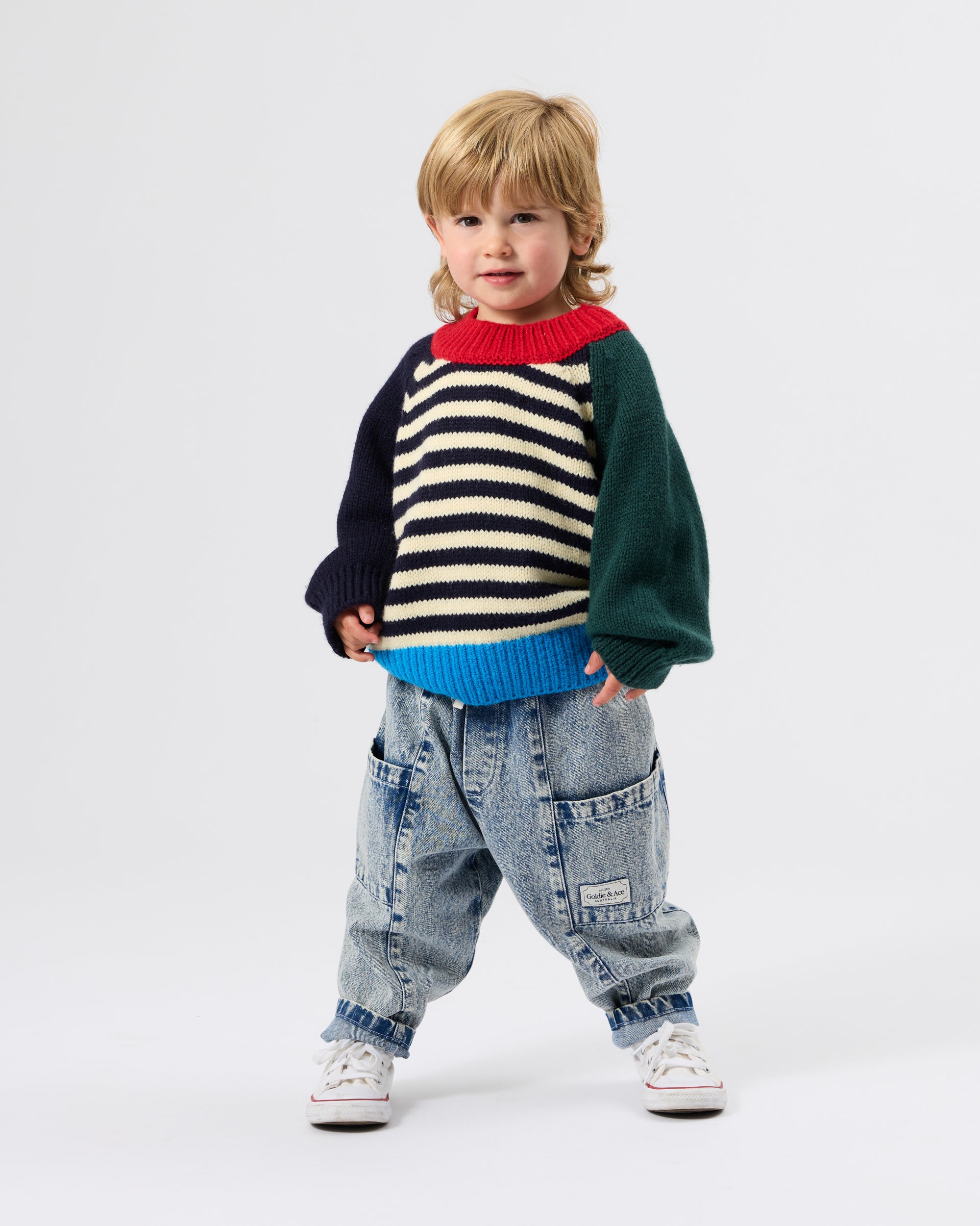 Goldie + Ace - Kit Denim Pocket Pant Light Denim