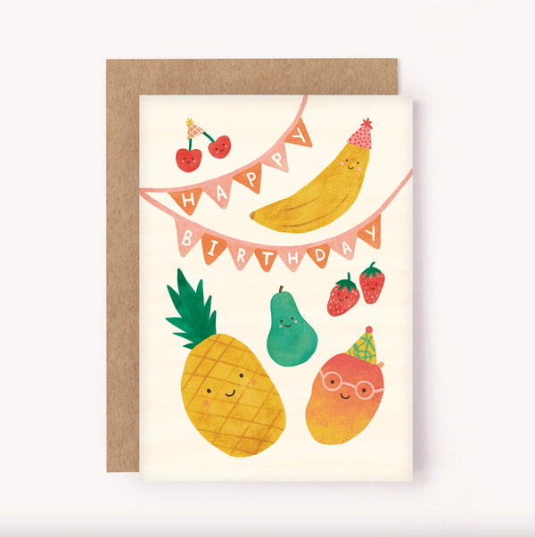 Birthday Greeting Card “Fruit Party”