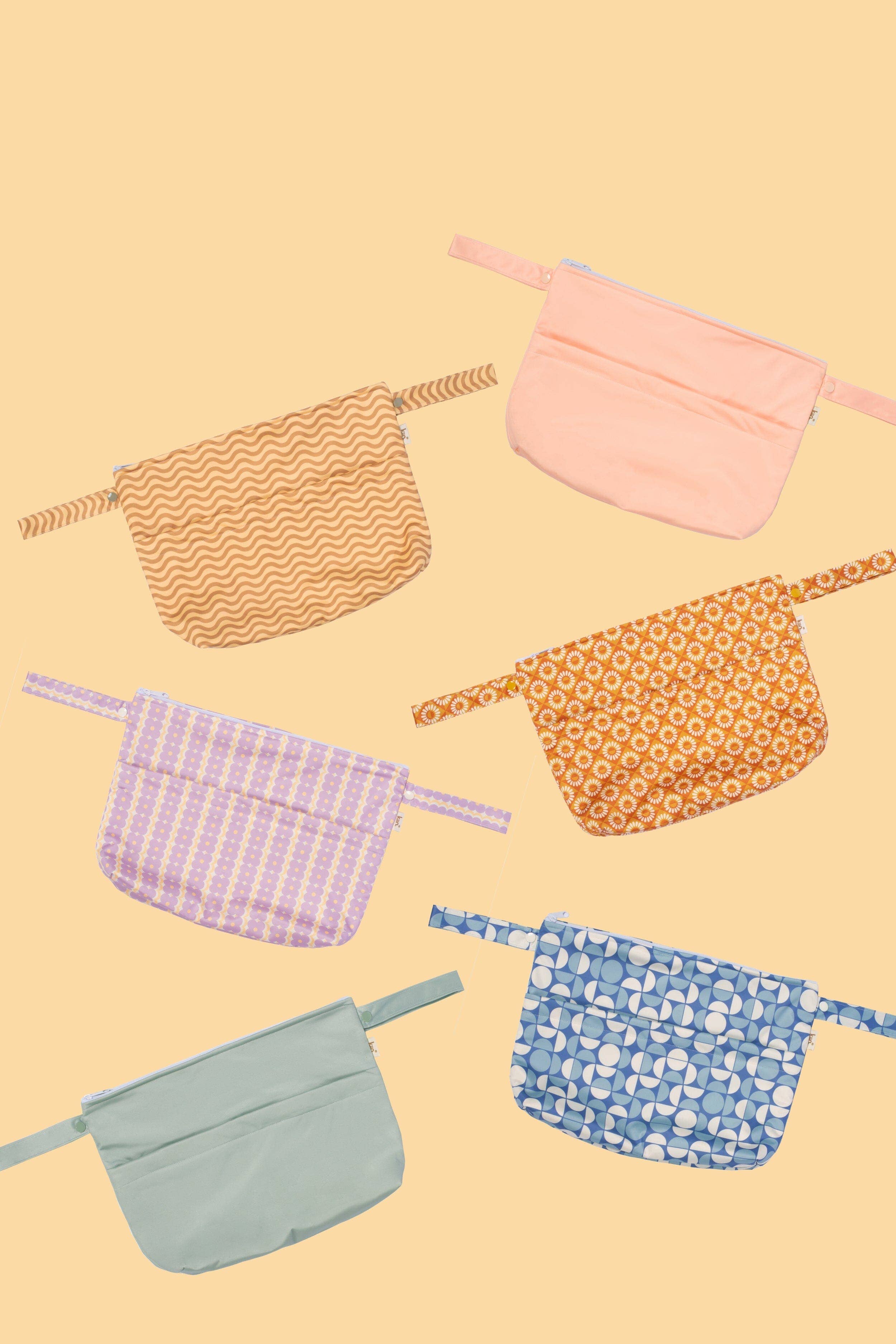 Kiin Baby - Reusable Wet Bag Peach Sunset