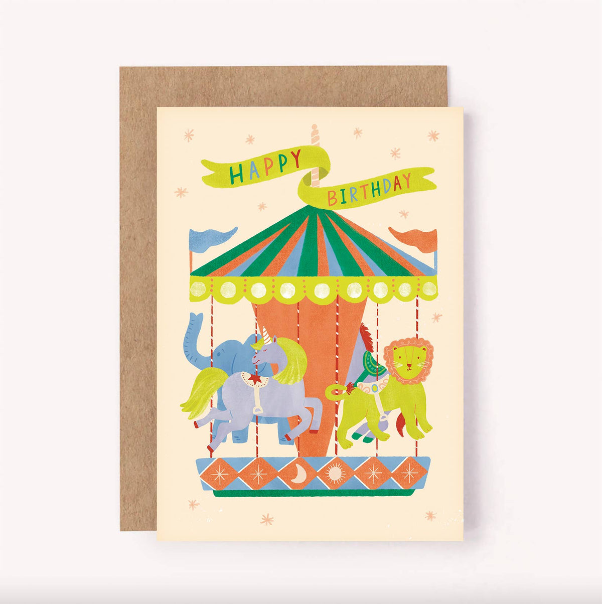 Lauren Sissons Studio - Carousel Ride Birthday Card