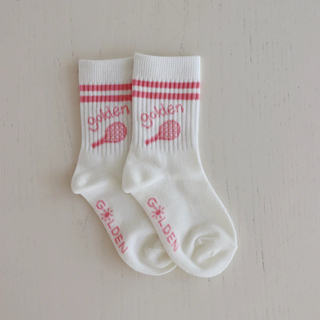 Golden Children ~ Retro Girl Socks Vanilla / Bubblegum