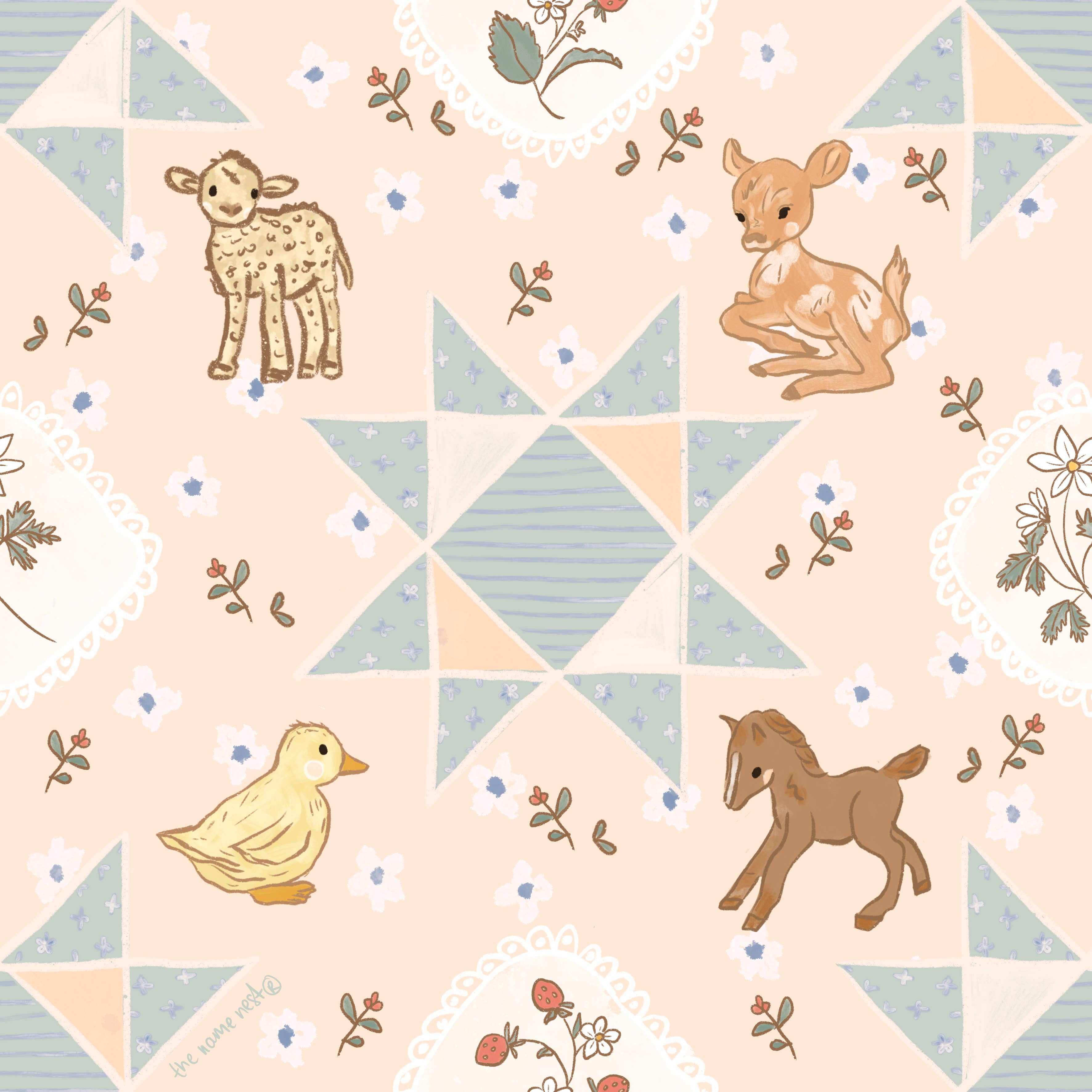 The Name Nest - French Farmhouse Baby Wrap