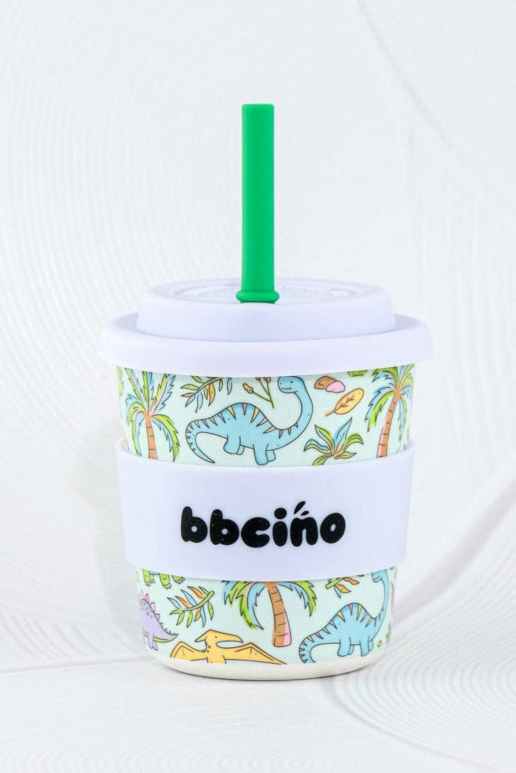 BBcino - Reusable Babycino Cup 240ml Sip-a-Saurus
