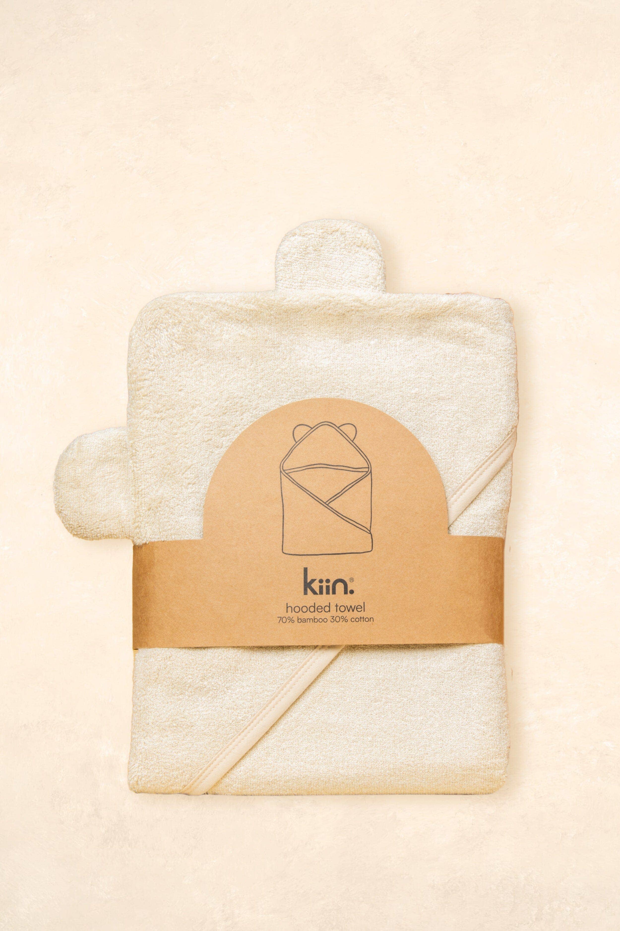 Kiin Baby - Hooded Towel Ivory