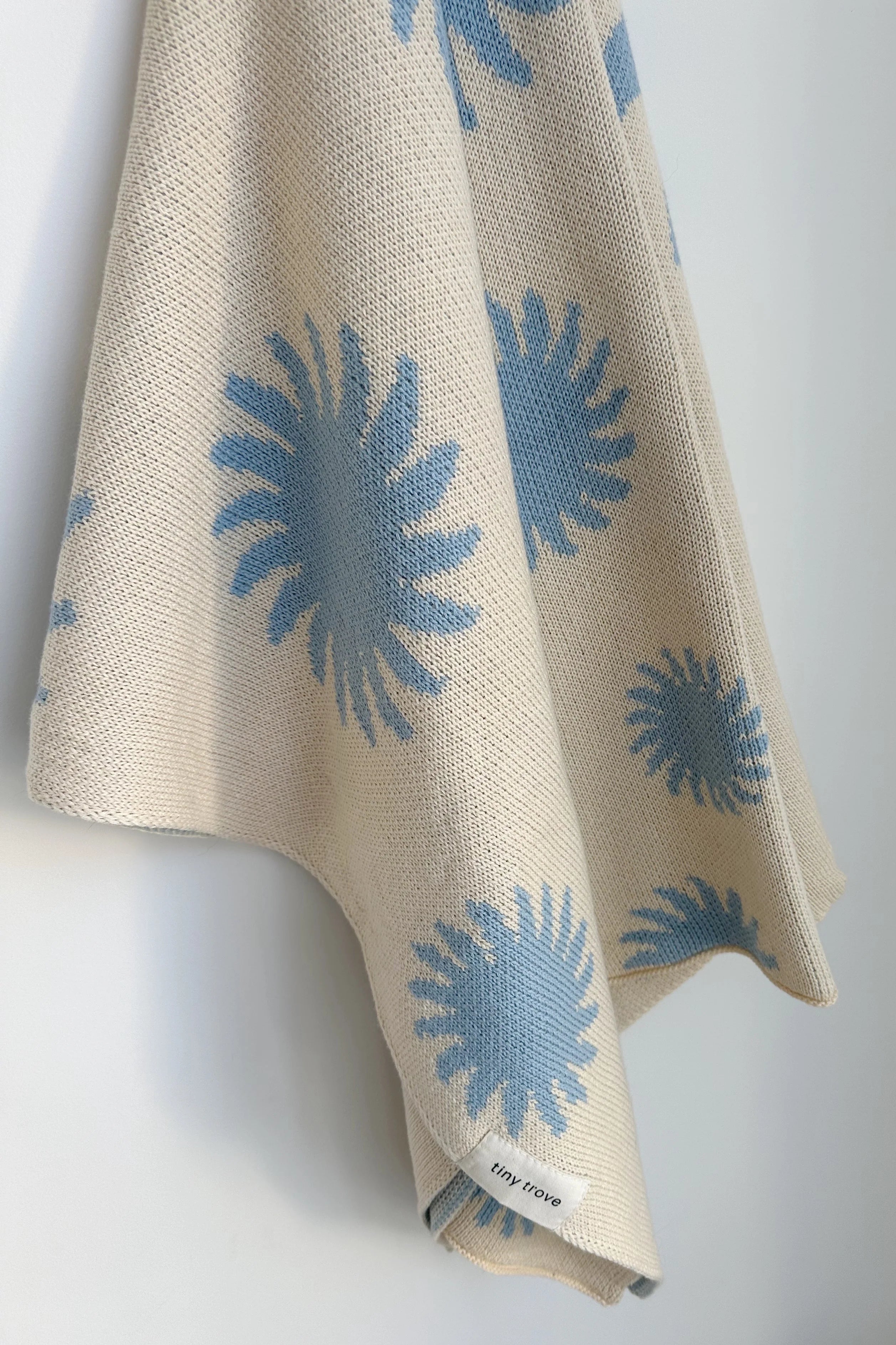 Solar Knitted Blanket Cream/Sky