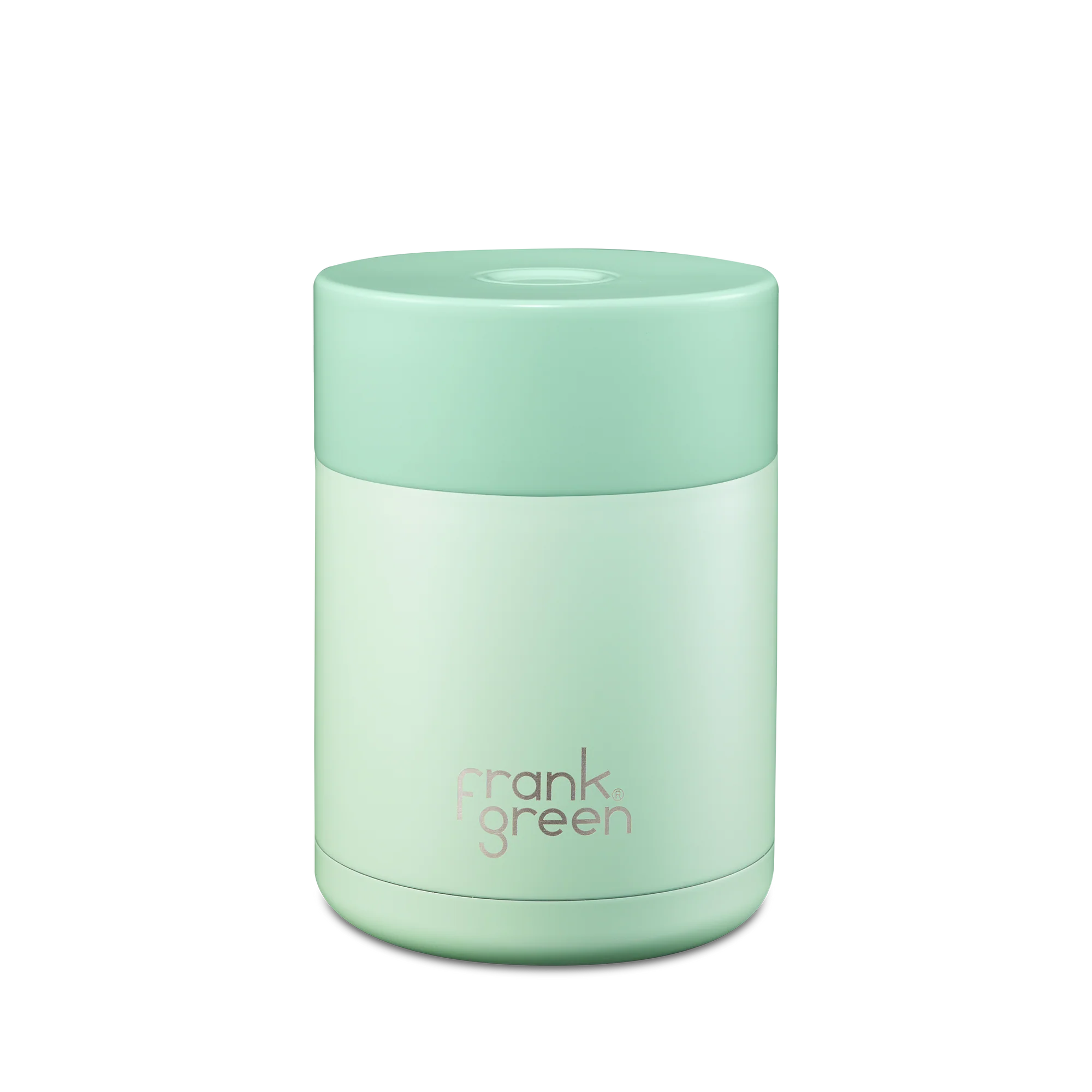 Frank green 16oz insulated food container in mint gelato.