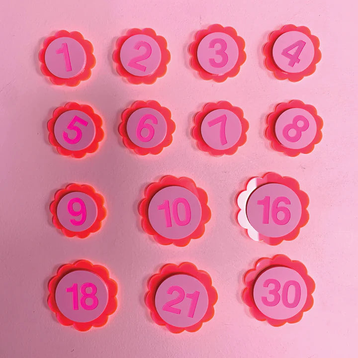 HELLO KIT CO  Birthday Badge! Pinks.