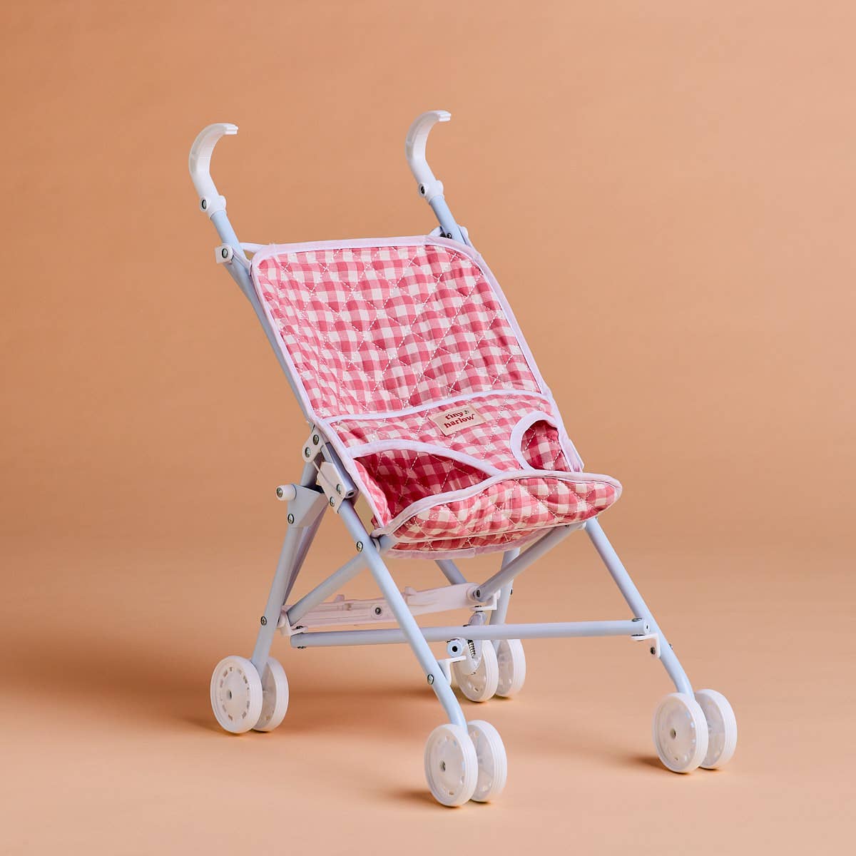 Tiny Harlow - Folding Dolls Stroller Pink Gingham