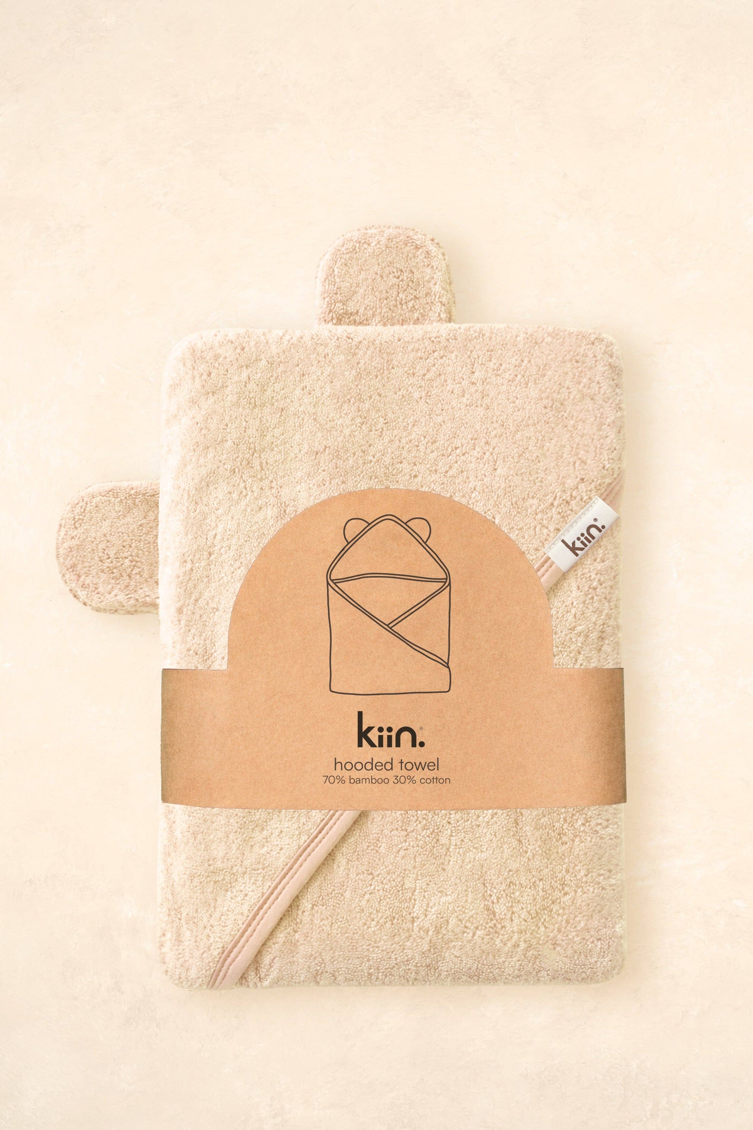 Kiin Baby - Hooded Towel Oat