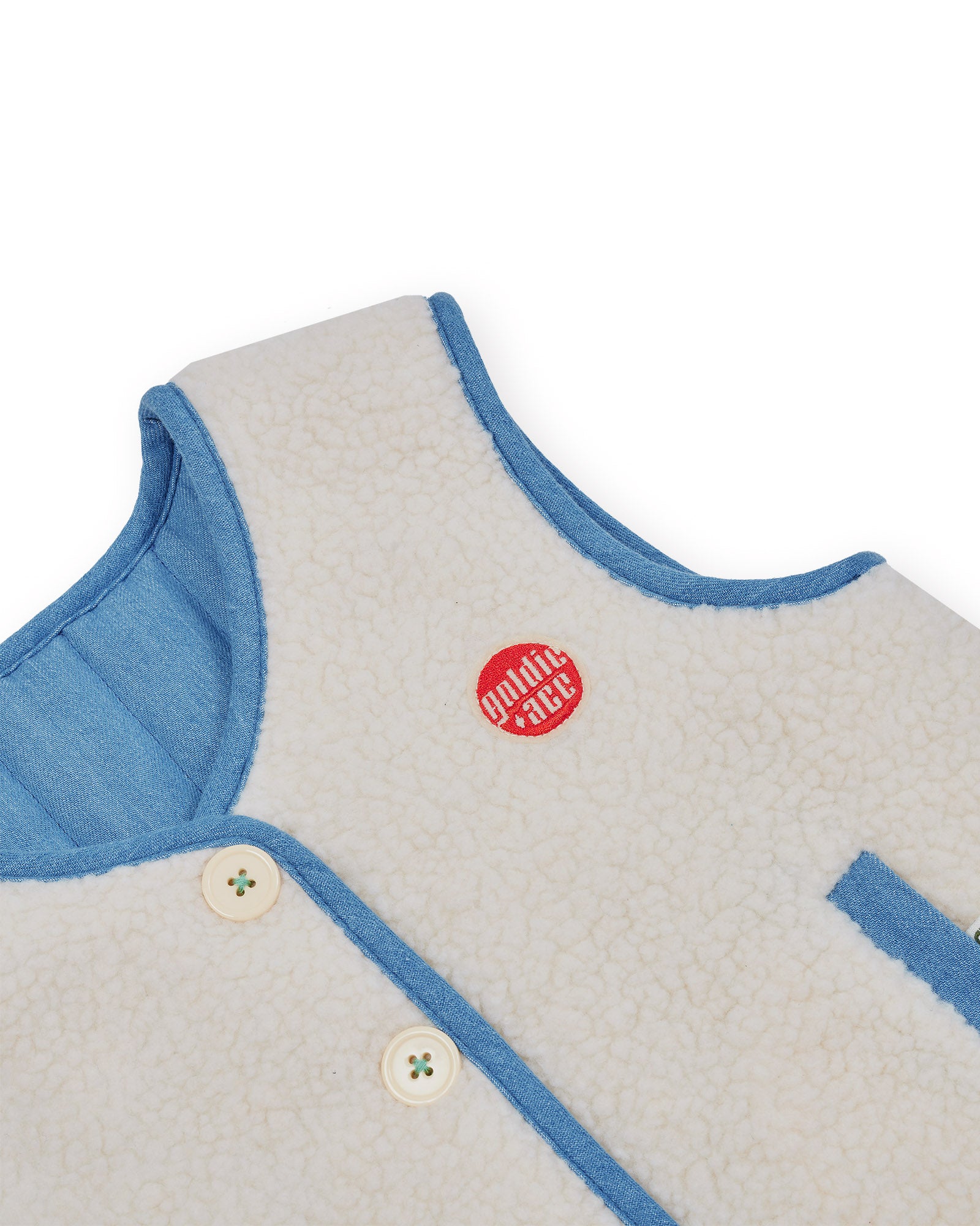 Goldie + Ace - Reversible Chambray Button Vest