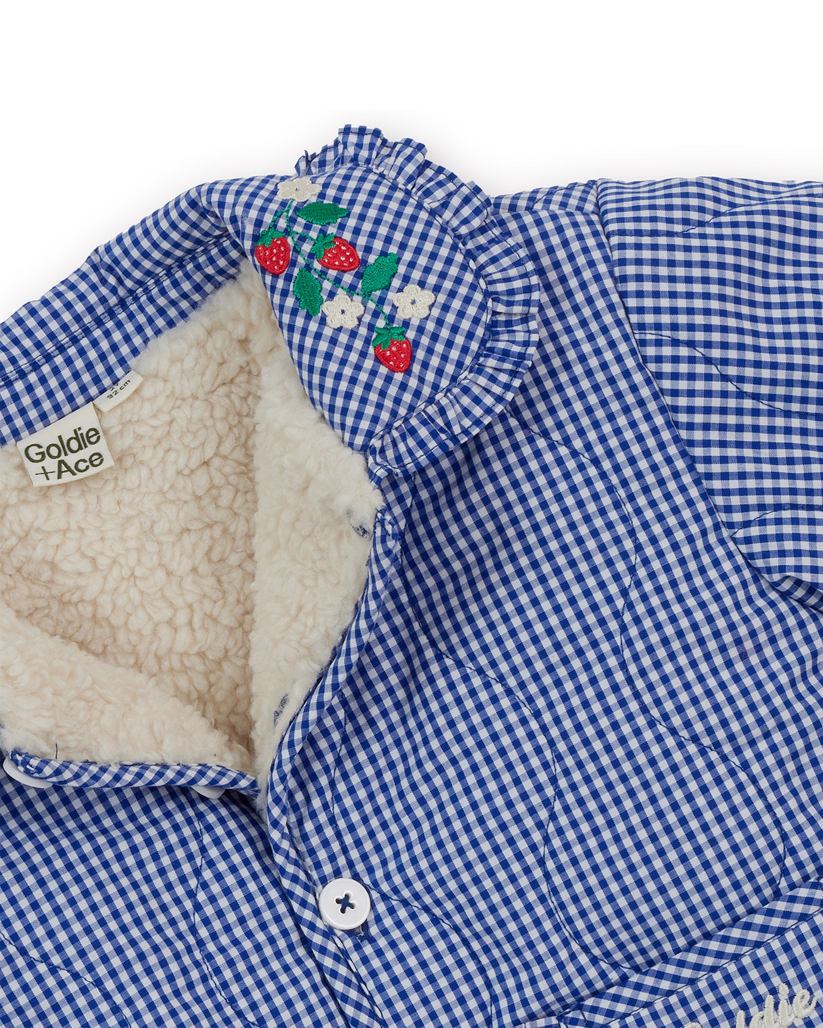 Goldie + Ace - Wild Strawberry Gingham Padded Jacket