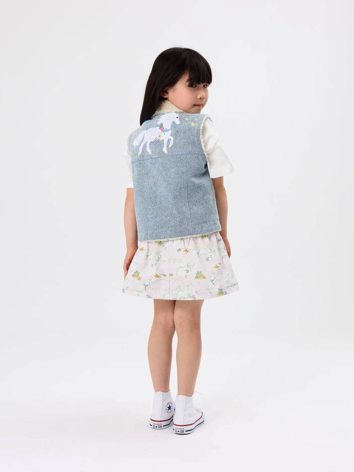 Goldie + Ace - Shirley Barber Unicorn Peplum Skirt