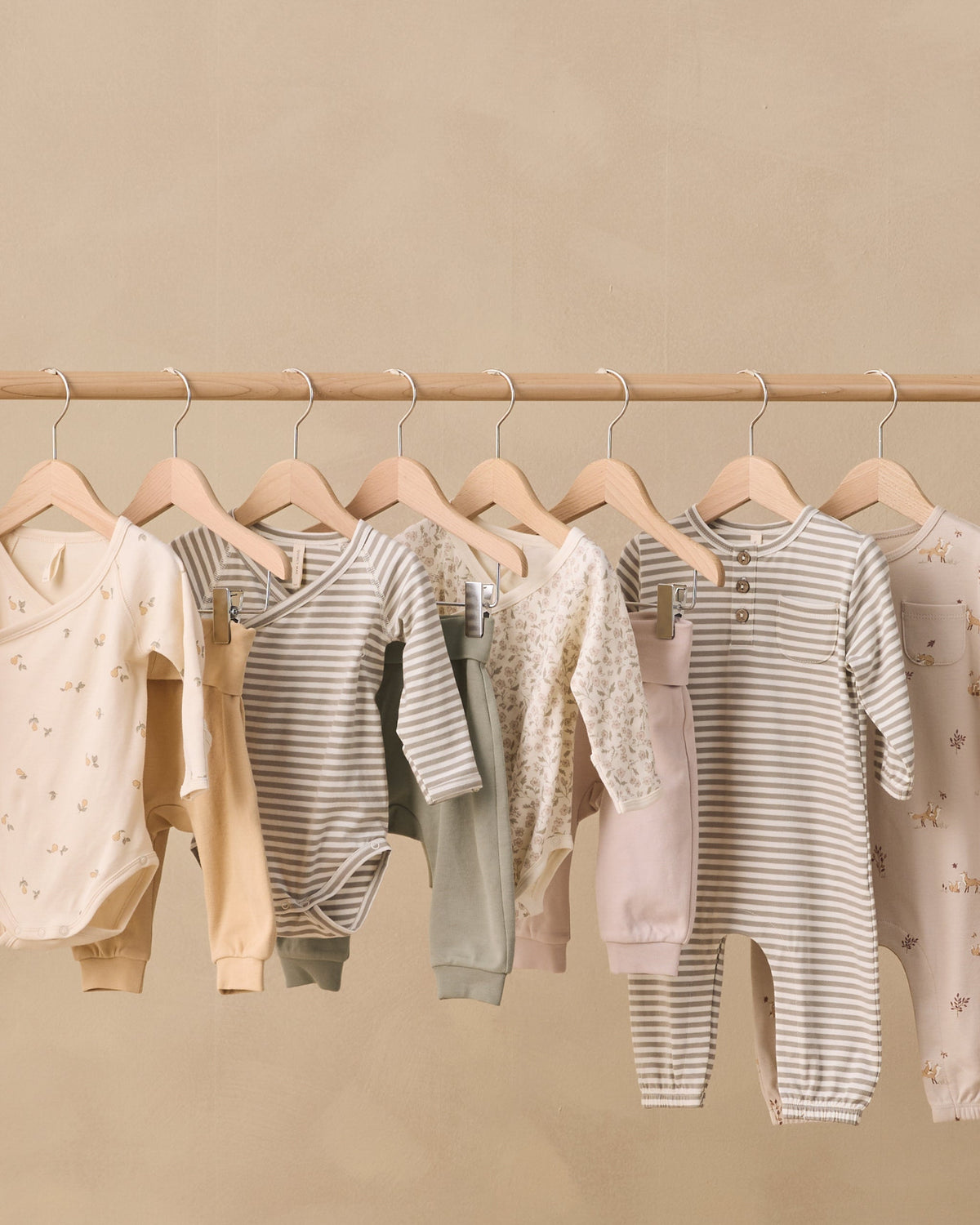 Quincy Mae Side Snap Bodysuit + Pant Set Floret