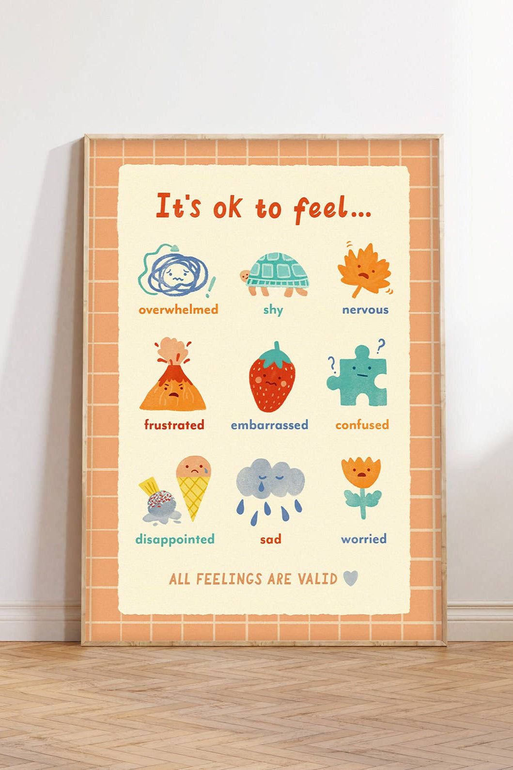 Lauren Sissons Studio - Illustrated Feelings A3 Wall Art Print
