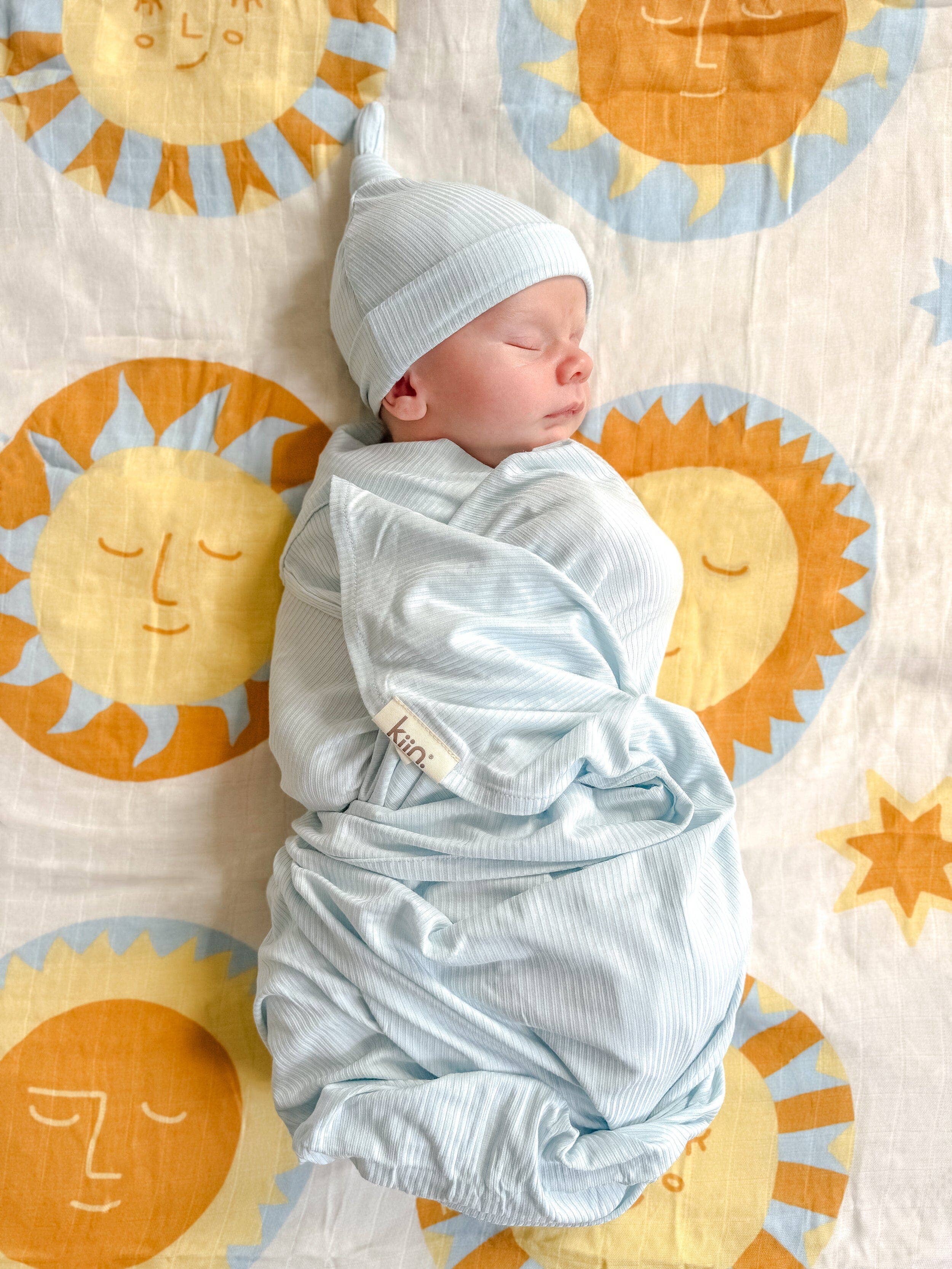 Kiin Baby - Organic Muslin Swaddle - Sunny Day (Limited Edition)