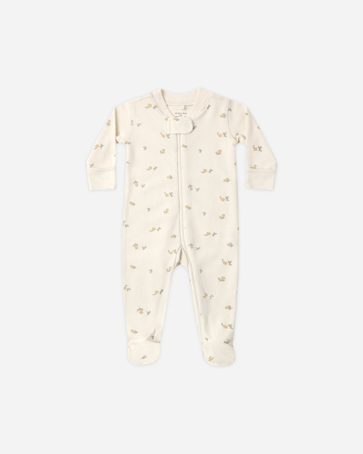 Quincy Mae Zip Long Sleeve Sleeper Footie Pears